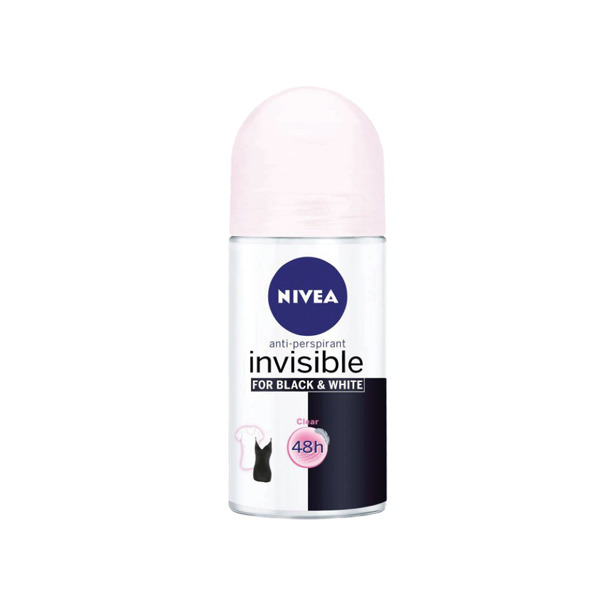 Nivea Woman Deo Roll-on Invisible Black & White Clear 50ml 