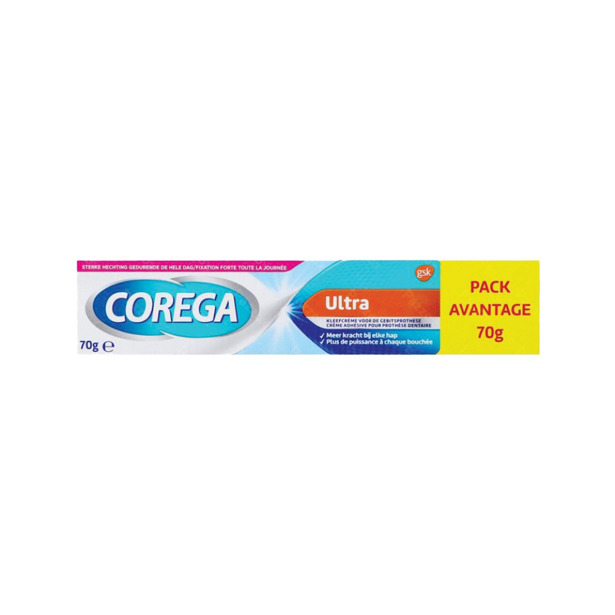 Corega - Ultra Kleefcrème voor gebitsprothese (3 x 70g)