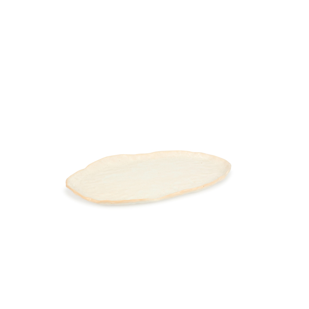 S|P Collection - Serveerschaal 39x23,5xH25cm beige Nomad