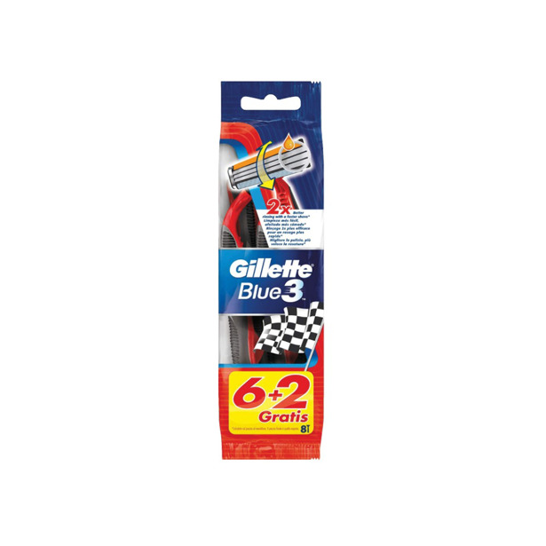 Gillette Blue3 Nitro Wegwerpscheermesjes 8 st.