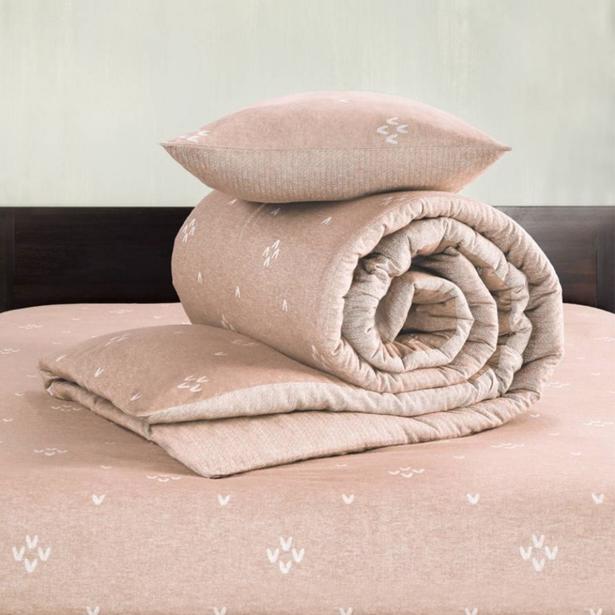 De Witte Lietaer - Flanel Bedlinnen Birds Woodrose 260x220/240cm & 2 kussenslopen 60x70 cm