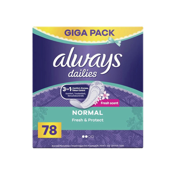 Always - Fresh & Protect Inlegkruisjes 78 st. Normal 