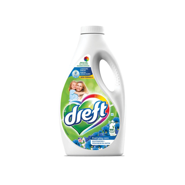 Dreft - Vloeibaar Wasmiddel Everyday Care Ochtendfris (4 x 1,76L)