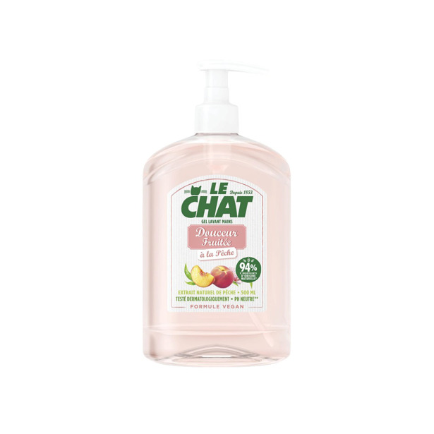 Le Chat - Handzeep Douceur Fruitée à la Pêche (6 x 500ml)