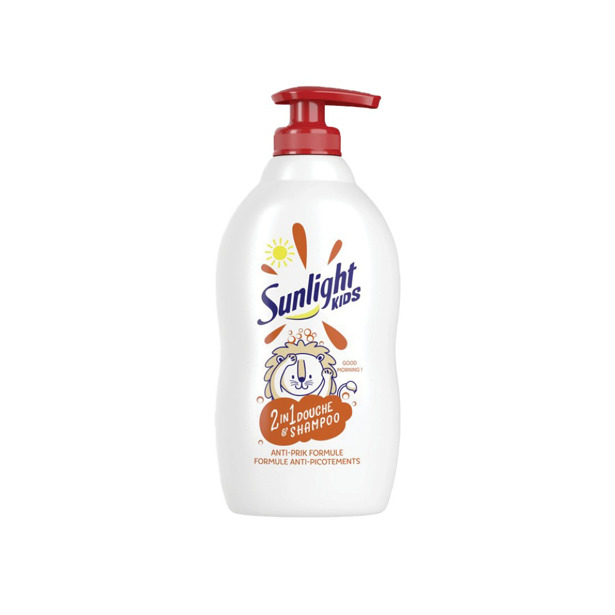Sunlight - Douche & Shampoo Kids 2in1 Good Morning met pomp (6 x 400ml)