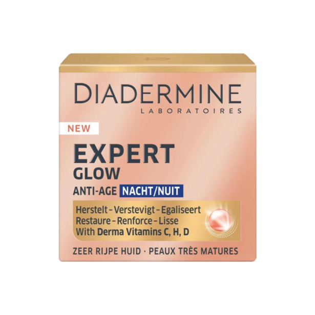 Diadermine Nachtcrème Expert Glow Anti-age 
