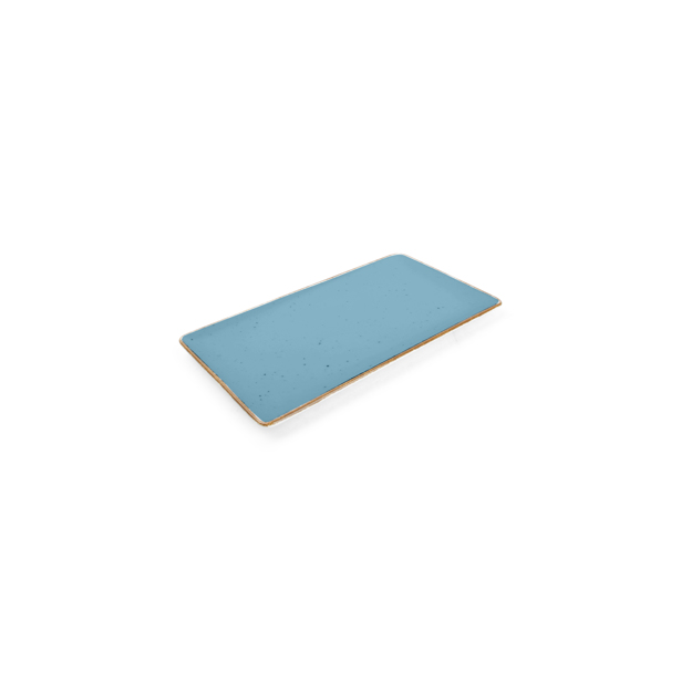 BonBistro - Plat bord 24x13cm blauw Collect (Set van 6)