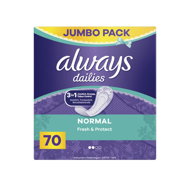 Always - Dailies Fresh & Protect Normal Inlegkruisjes