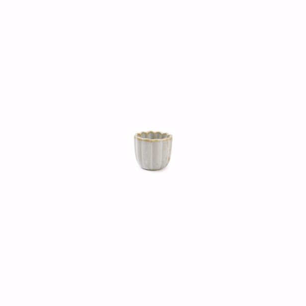 S|P Collection Eierdop 4,5xH4cm nuance white Lotus (Set van 4)