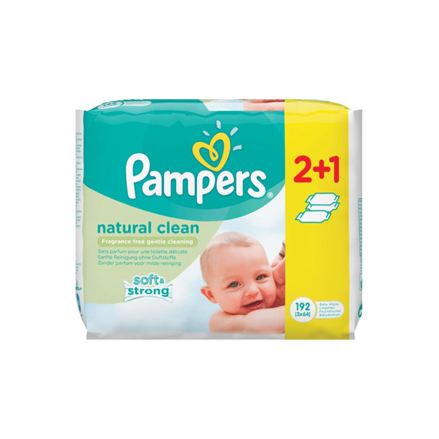 Pampers - Babydoekjes Natural Clean