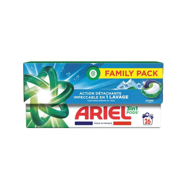 Ariel - 3in1 Pods Alpine (4 x 26 Pods)