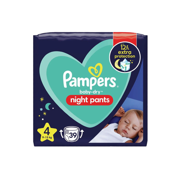 Pampers Baby Dry Night Pants 4 (2 x 39 stuks)