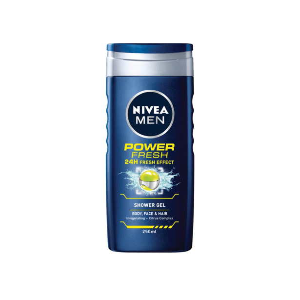 Nivea Men Douche Power Fresh Body Face & Hair 250ml 