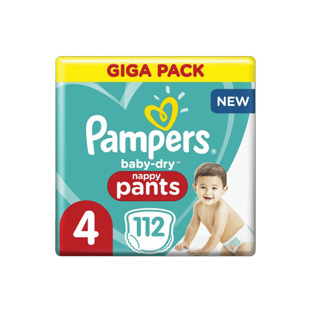 Pampers - Baby Dry 4 Pants (112 stuks)