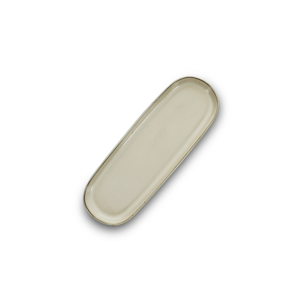Salt & Pepper - Serveerschaal 29x10xH2cm ivoor Meridian (Set van 2)