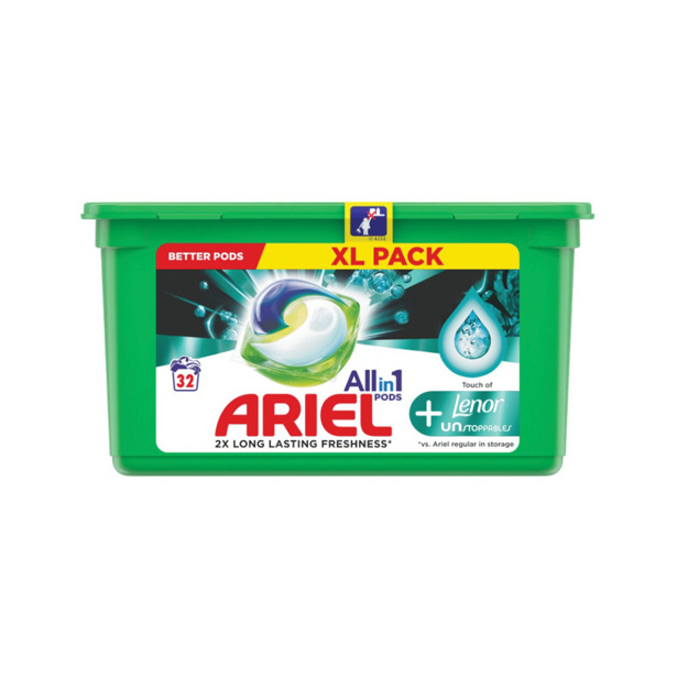 Ariel 3 in 1 Pods Unstoppables Touch Of Lenor