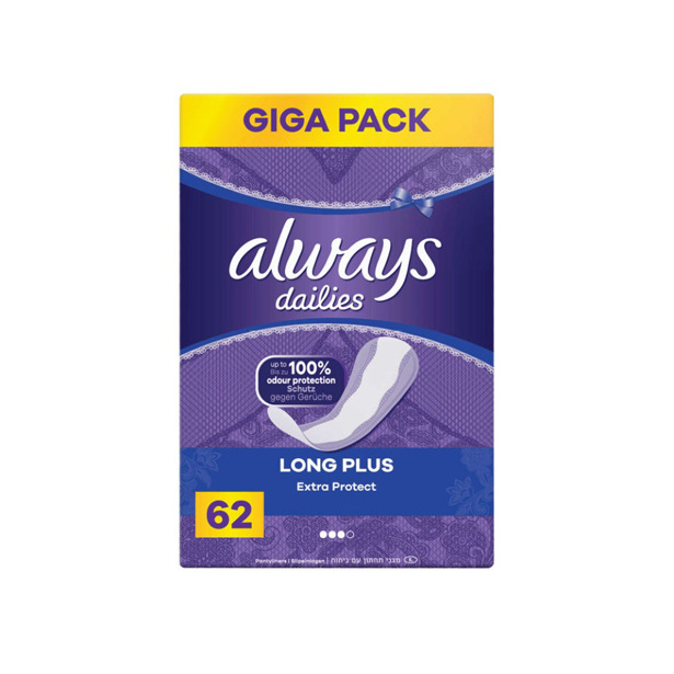 Always Dailies Extra Protect Long Plus Inlegkruisjes