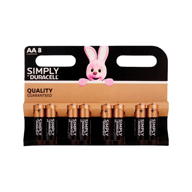 Duracell Simply AA 8-pack