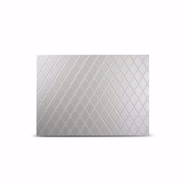 S&P - Placemat 43x30cm ruiten zilver TableTop (Set van 12) 