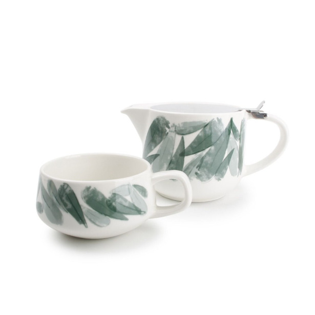Tea for one set 60cl groen Lilia
