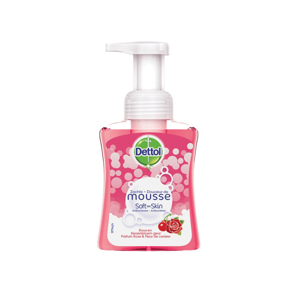 Dettol Soft On Skin Antibacteriële Mousse Roos-Kersenbloesem (3 x 250ml)