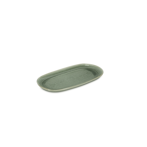 Salt & Pepper - Serveerschaal 33,5x18cm groen Cameo (Set van 2)