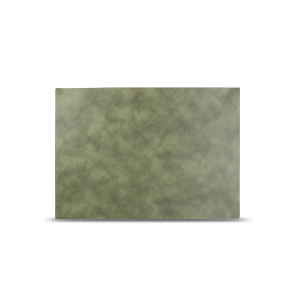 BonBistro Placemat 43x30cm lederlook groen Layer (Set van 4)