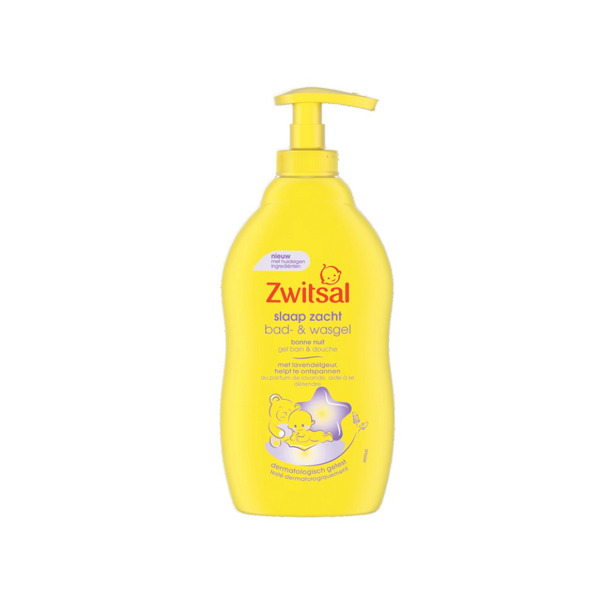 Zwitsal - Bad- & Wasgel Slaap Zacht Lavendel (6 x 400ml)