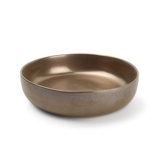Salt & Pepper Diep bord 21,5xH5,5cm goud Black&Gold