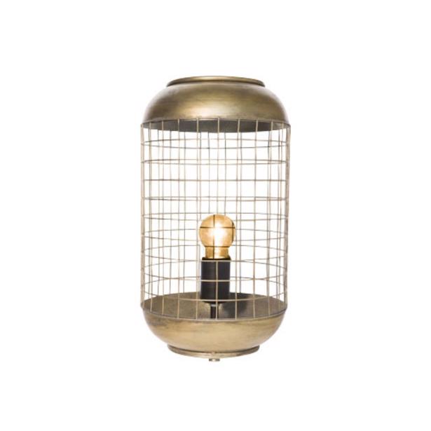 Cosy & Trendy Lamp Draadraster Metaal Goud/Koperkleur 21 x 21 x h 94 cm