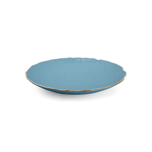 BonBistro Diep bord 30cm structuur blauw Collect (Set van 6)