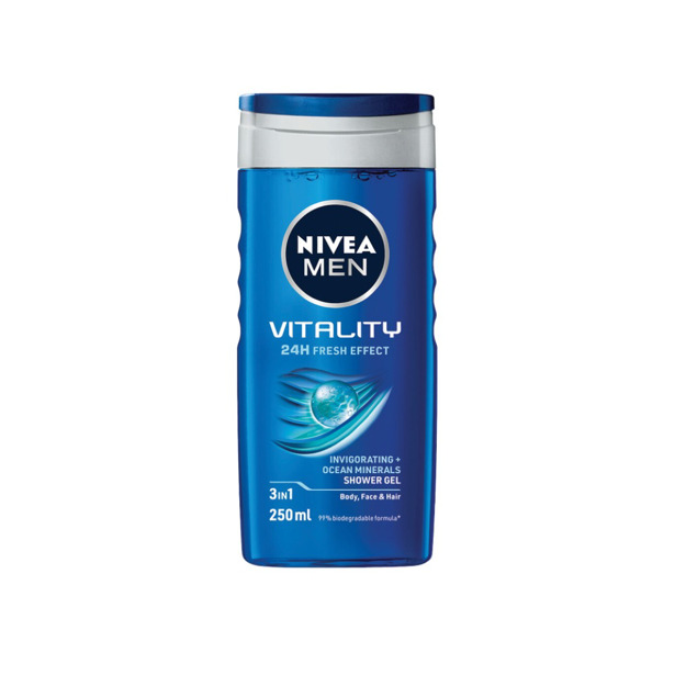 Nivea - Men Vitality Fresh Body Face & Hair