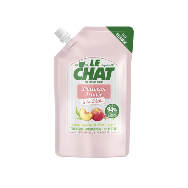 Le Chat - Handzeep Perzik Navulling (6 x 500ml)