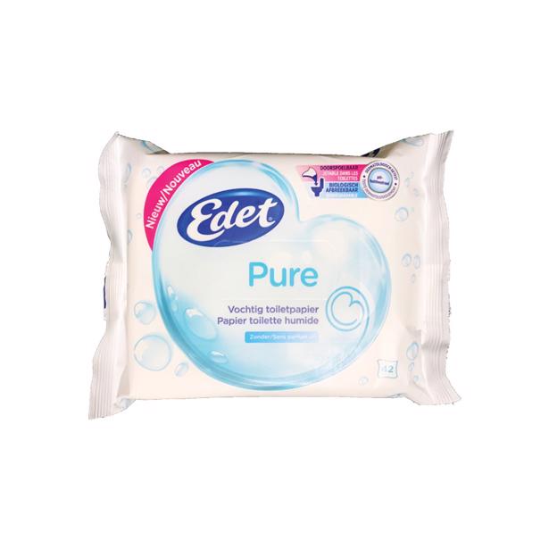 Edet Vochtig Toiletpapier Pure