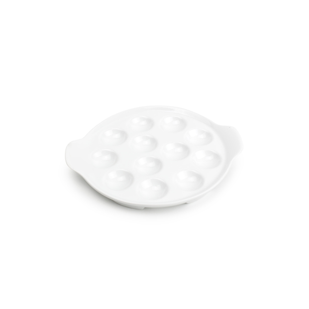 Bonbistro - Slakkenbord 19,5cm wit Appetite (Set van 6)