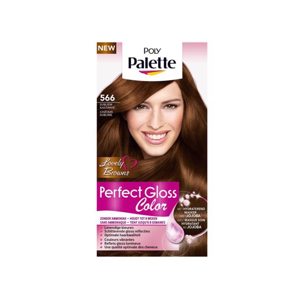 Buiten adem Daarbij Spectaculair BoxDelivery - Schwarzkopf Poly Palette Perfect Gloss Color 566 - Subliem  Kastanje - Gratis verzending ✓