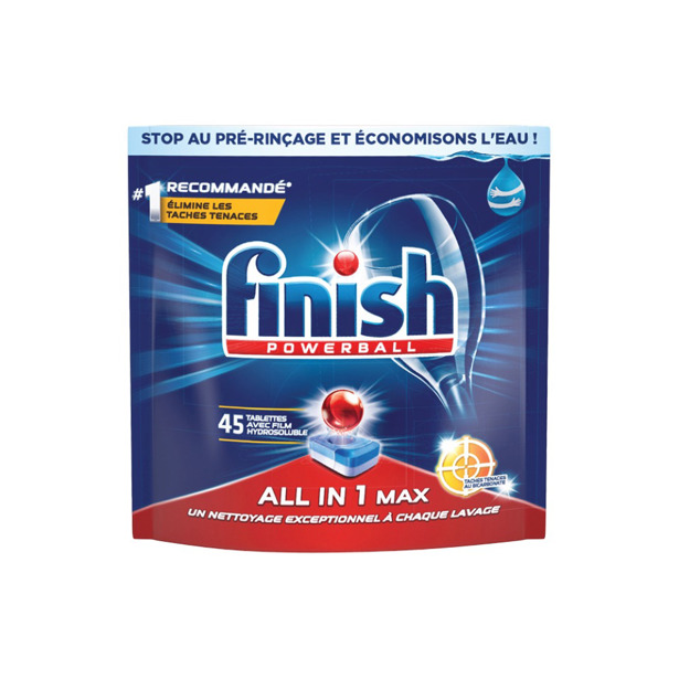 Finish - Powerball All in 1 Max Hardnekkige Vlekken Afwastabs (3 x 45 tabs)