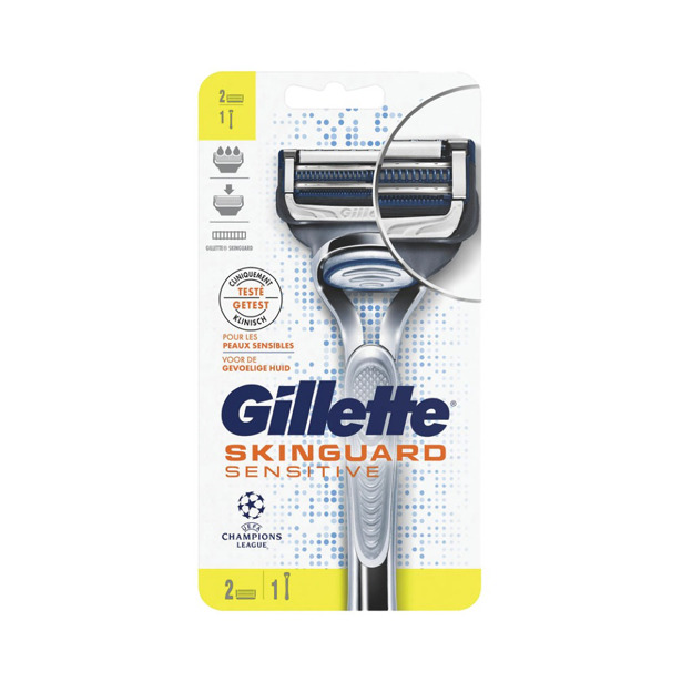 Gillette Skinguard Sensitive Scheerapparaat en 2 navullingen