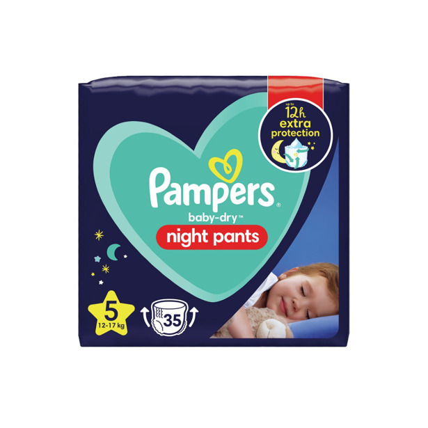 Pampers Baby Dry Night Pants 5 (2 x 35 stuks)