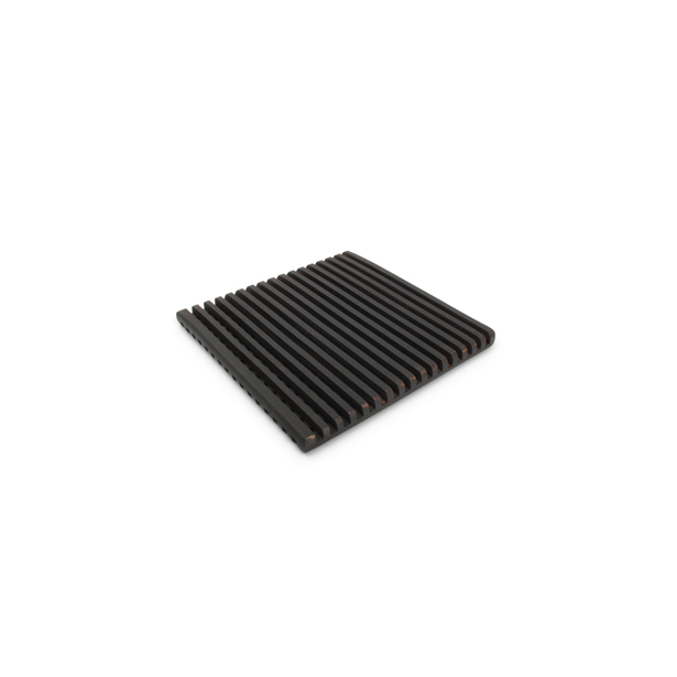 S|P Collection Onderzetter 20x20cm hout zwart Rural