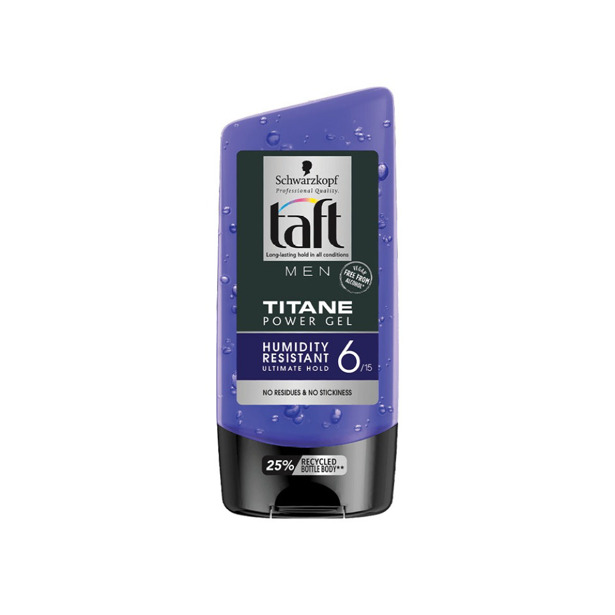 Taft Men Gel 150 ML Titane - Hold N°6