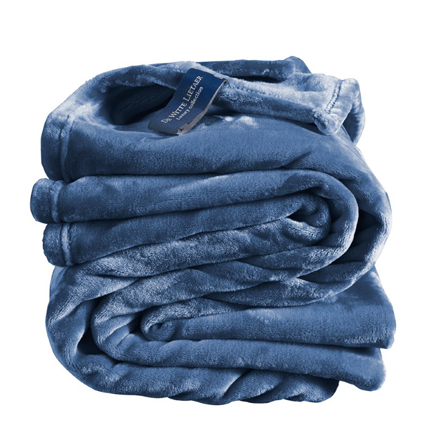 De Witte Lietaer Plaid Cosy Blue Indigo