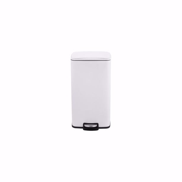 Salt & Pepper - Pedaalemmer 30L/34x32x61cm wit Dust