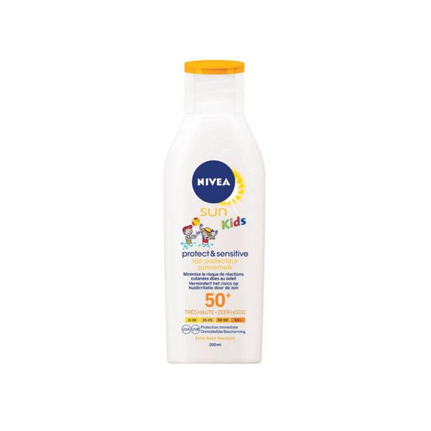 - Nivea Sun Kids Protect & Sensitive SPF 50+ Zonnemelk - Gratis