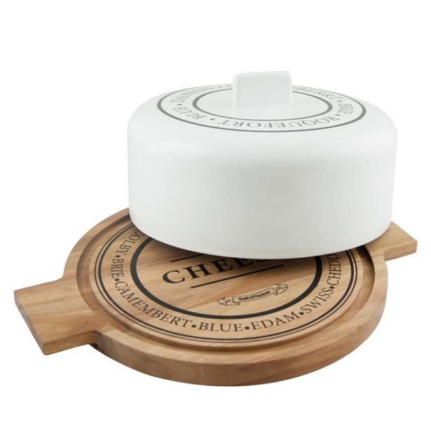 Salt & Pepper - Kaasplank 33 cm met stolp 'Fromage'