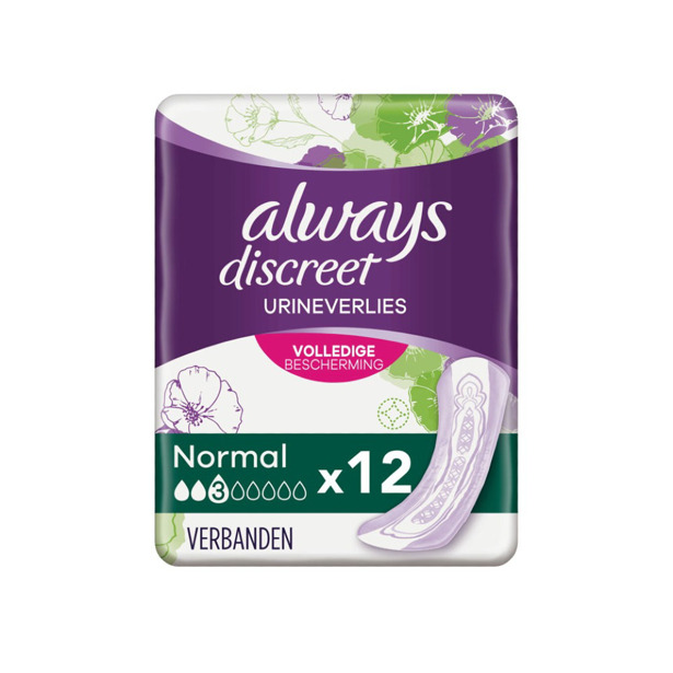 Always Discreet 3 Normal verbanden (4 x 12 stuks)