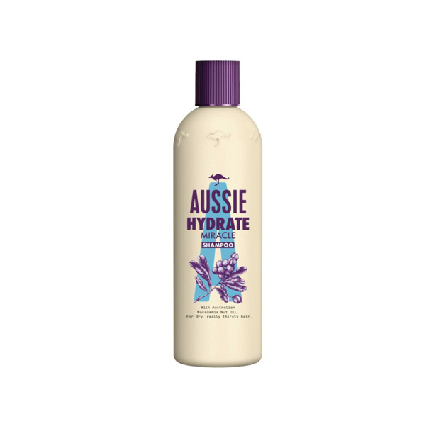 Aussie Miracle Hydrate Shampoo met Macadamia Olie 300ml