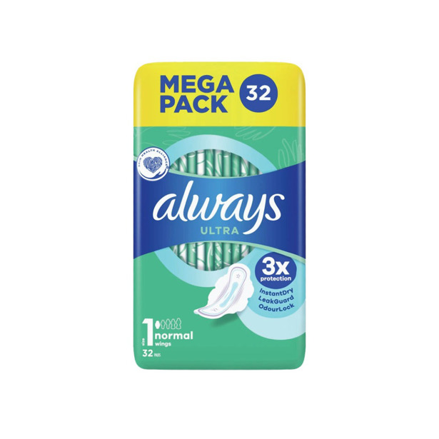 Always Ultra Normal Maat 1 Maandverband met vleugels