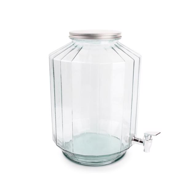 Yong - Drank Dispenser 12 Liter Facetted Glas