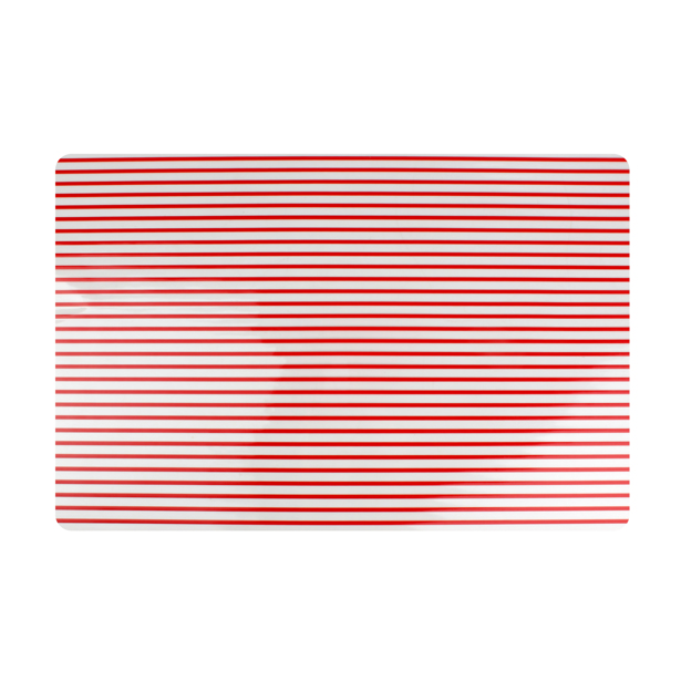 Yong Placemat 45x30cm rood Stripes (Set van 12)
